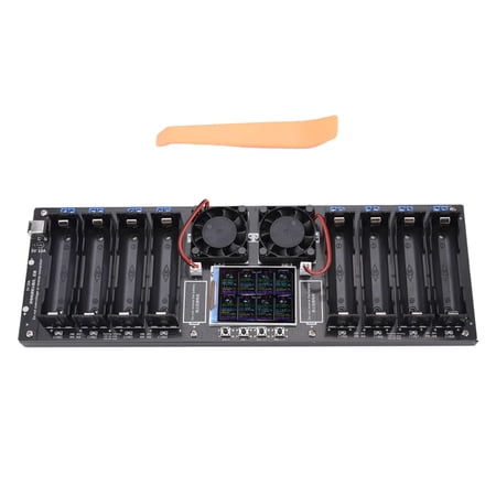 TAPDRA 18650 Battery Analyzer 8 Channel Independent Testing Charge Discharge Cycle 2.4in LCD Display for DIY Enthusiasts