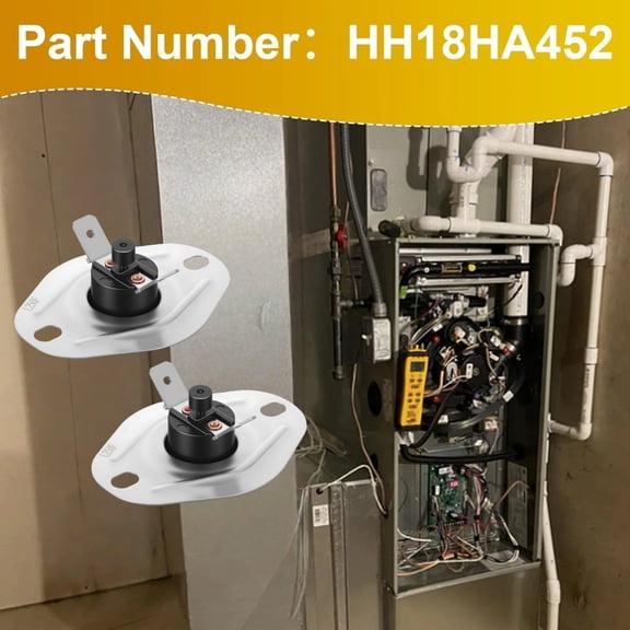 TAPDRA 2 Pack Flame Rollout Limit Switch For Carrier Bryant Payne HH18HA452 250F 60Hz 120VAC Durable Metal Replacement Part