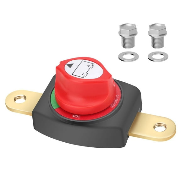 TAPDRA 275A Battery Disconnect Switch 12-48V ON/OFF for Marine Car RV Truck 3/8 Inch Stud Terminal Battery Isolator