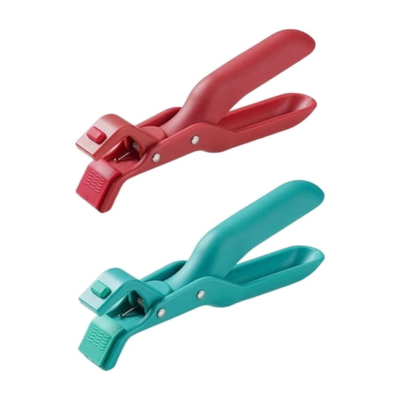 TAPDRA 2PCS Hot Plate Gripper Nylon Silicone Heat Resistant Anti-Slip Handle for Pots Bowls Baking Trays Versatile Kitchen Tool