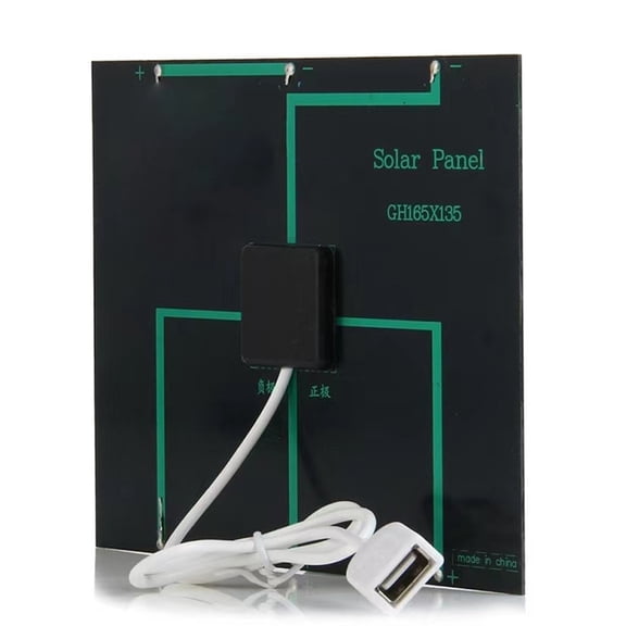TAPDRA 3.5W High Efficiency Solar Panel 16.5% Mono-crystalline Silicon for Outdoor USB Charging