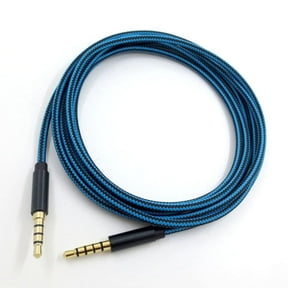 TAPDRA 3.5mm Stereo Audio Cable 5-Pole 4-Pole Design Gold-Plated 2.0M Wire For Gaming Headset Replacement