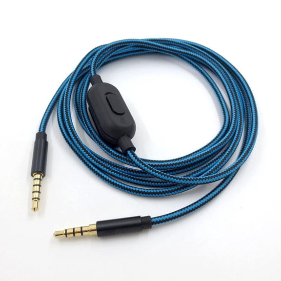 TAPDRA 3.5mm Stereo Audio Cable 5-Pole 4-Pole Design Gold-Plated 2.0M Wire For Gaming Headset Replacement