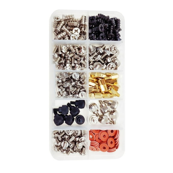 TAPDRA 300PCS Computer Screw Standoffs Kit Comprehensive Set for Motherboard, Hard Drive, and Fan Installation