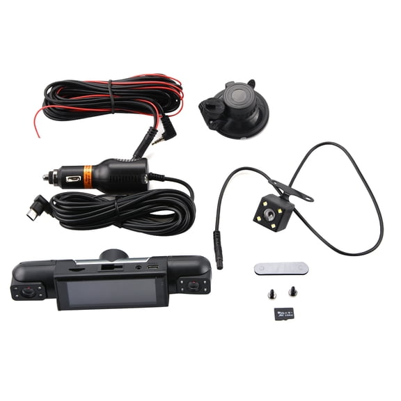 TAPDRA 360 Degree Vehicle Dash Cam 4 Camera Motion Detection Wifi App For Car Driving Safety Accident Evidence Recording