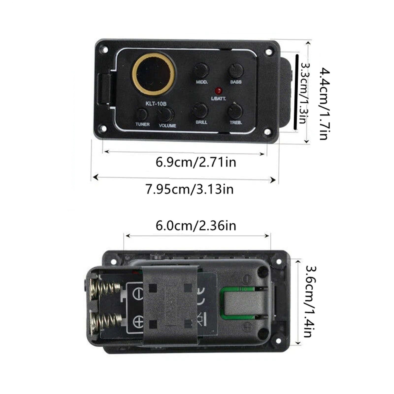 TAPDRA 4 Band EQ Acoustic Guitar Pickup Preamp Volume Control Natural Tone For Ukulele Acoustic Guitar Music Performance Use