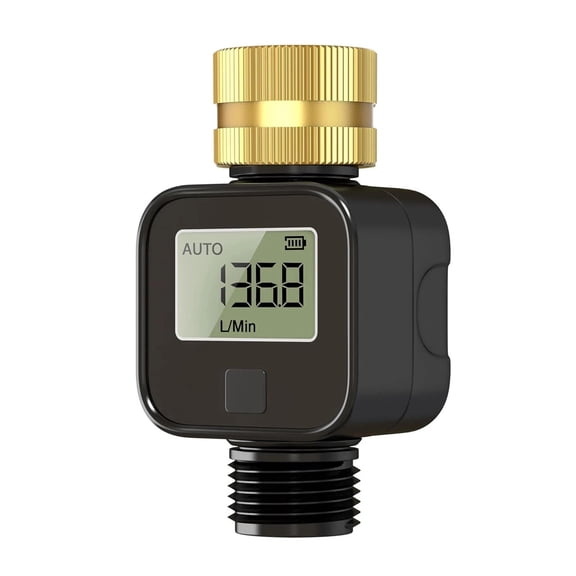TAPDRA 4 Mode Water Flow Meter 1-45L/Min Rate 99999L Max Volume For Outdoor Garden Irrigation Water Monitoring Device