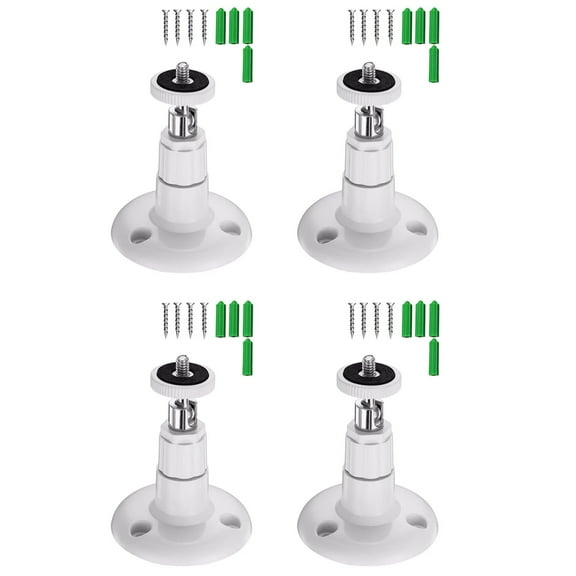 TAPDRA 4 Pack Security Camera Mounting Bracket for Arlo Pro Ultra HD Go Light Essential Weatherproof Indoor Outdoor 360 Swivel