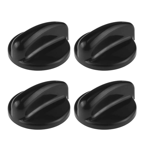 TAPDRA 4 Pcs Range Stove Knob Replacement For GE Versatile Easy to Replace Premium Materials Durable Design Black Finish