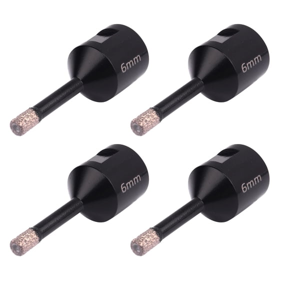 TAPDRA 4 Piece 6mm Diamond Dry Drill Bit M14 Interface High Hardness Cutter For Marble Granite Slab Concrete