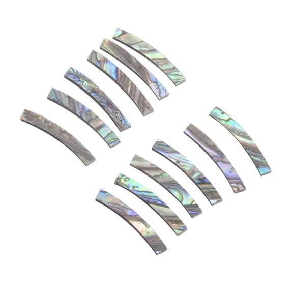 TAPDRA 4Mm Width Curved Abalone Shell Strips 11Cm Full Circle Set For Acoustic Guitar Soundhole Rosette Installation Material
