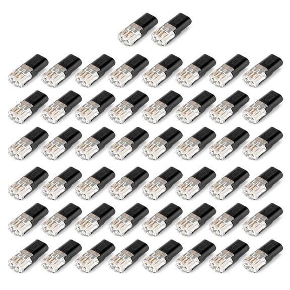 TAPDRA 50 Pack Wire Cable Snap Connectors Flame Retardant For LED Strip Lights Speaker Low Voltage DC Connections