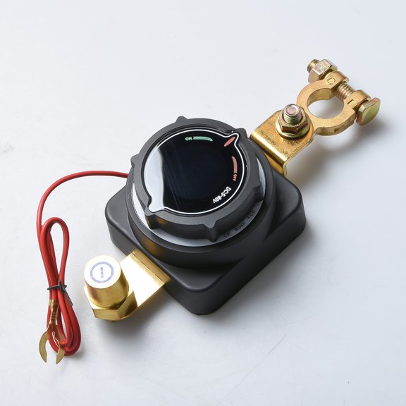TAPDRA 5V-80V Battery Master Switch Digital Voltage Display Copper Conductive Nylon Housing For Vehicle Power Control