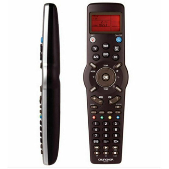TAPDRA 6-in-1 Universal Remote Control with LCD for Simplifying Home Entertainment Systems