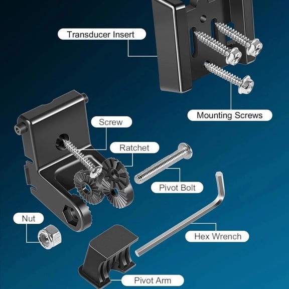 TAPDRA 7400931 MHX Transducer Mount Bracket Easy Install For HELIX 5 HELIX 7 HELIX 9 Boat Fish Finder Sensors