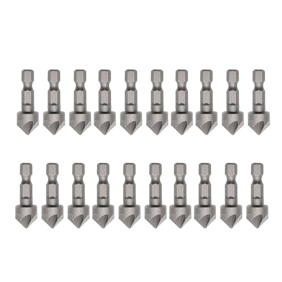 TAPDRA 90 Degree Countersink Bit 12.5mm Outer Diameter 6-Flute High Strength for Wood Plastic Aluminum Deburring Tasks
