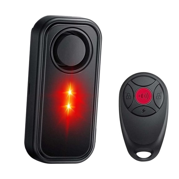 TAPDRA ABS Vibration Triggered Bike Alarm 113dB Loud 3 Alarm Sounds LED Light For Bicycles Motorcycles Cars Outdoor Security