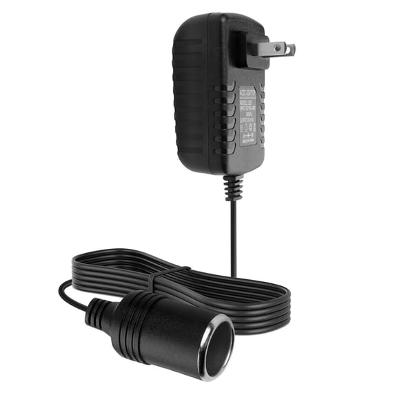 TAPDRA AC to 12V DC Car Cigarette Lighter Converter Adapter US Plug 2A for Humidifier Car Diffuser Easy to Use 31.5in Cable