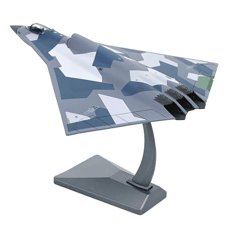 TAPDRA Air Force China J-36 Fighter Jet Sixth Generation Model 1/144 New Diecast Alloy Collection Aircraft Display 6.7 in