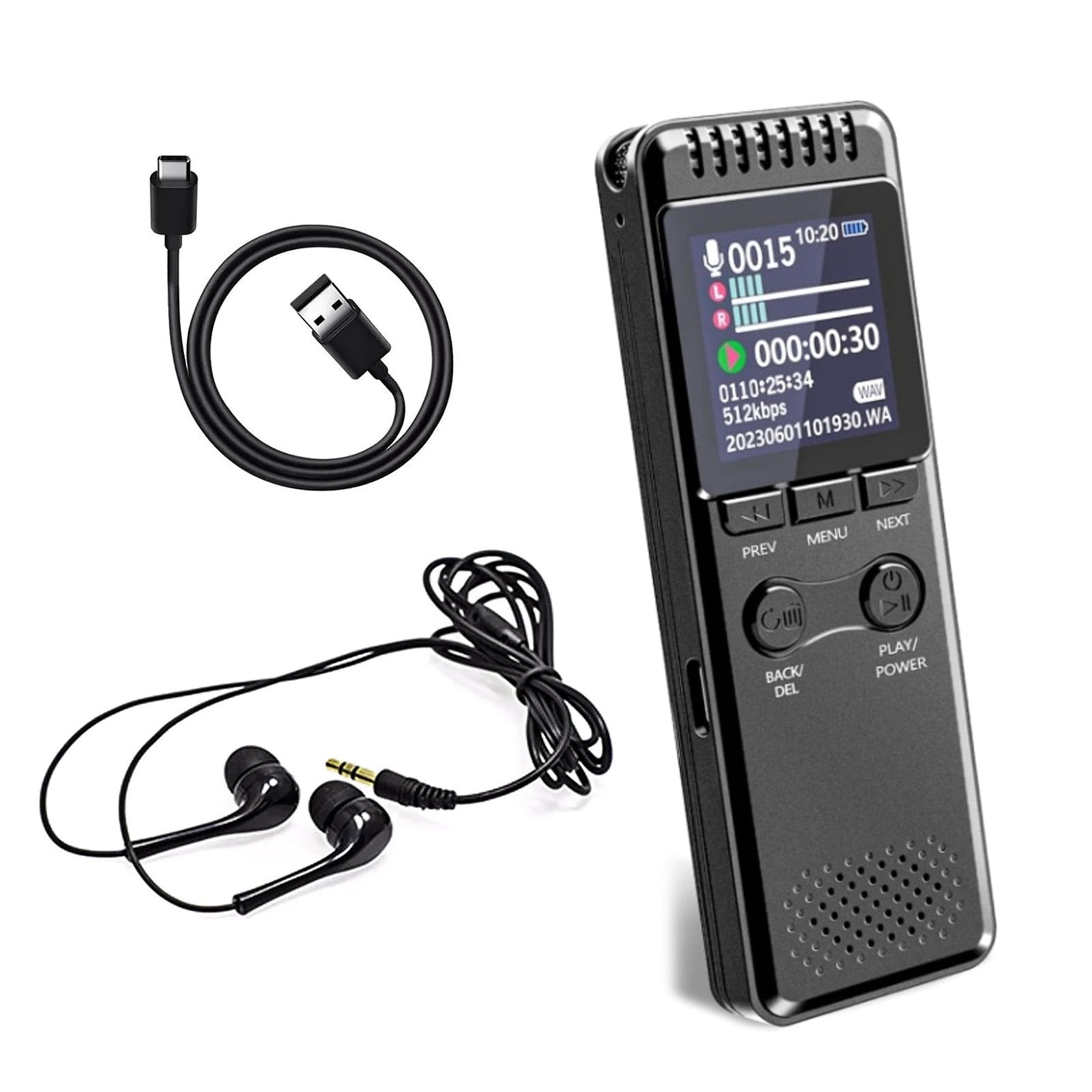 TAPDRA Audio Recorder with Voice Activation Noise Reduction Clear Sound for Students Journalists Professionals Essential Tool