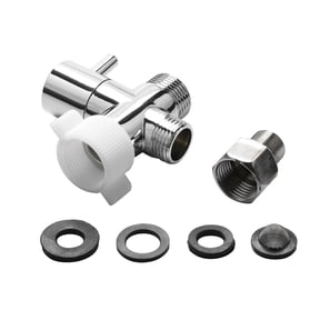 TAPDRA Bidet T Adapter With 3/8 Inch Reducer Fitting Tool Free Installation For Toilet Water Supply Application
