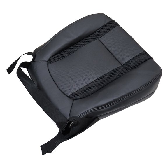 TAPDRA Black Leather Left Seat Cover Designed for 2010-2014 F-150 Raptor SVT Driver Bottom Enhances Comfort & Durability