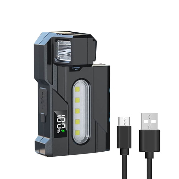 TAPDRA Black Magnetic Work Light 3.7V 1200mAh LED Illumination For Home Garage Mechanic Repair Tasks Power Outages