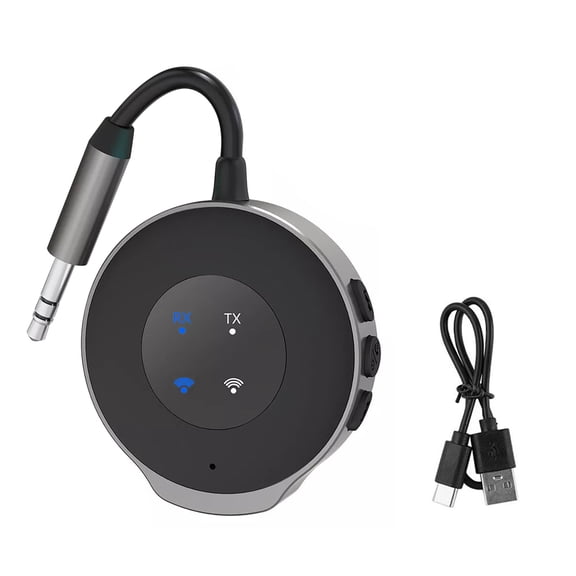 TAPDRA Bluetooth 5.3 Receiver Transmitter for AUX Audio Devices Cars Computers Tablets 120mAh Battery HD Call