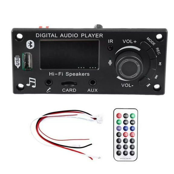 TAPDRA Bluetooth Amplifier Decoder Board 2x50W MP3 USB TF FM AUX Recording FM Bluetooth 5.0