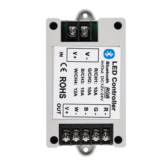 TAPDRA Bluetooth LED Controller for Leisure Entertainment Lighting 15m Remote DC12 24V Input 360W Output Android iOS Compatible