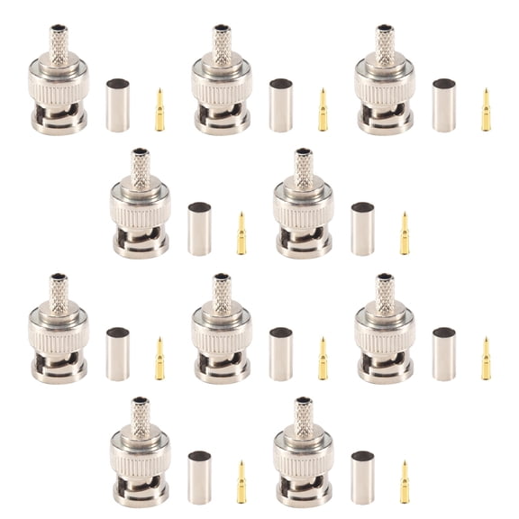 TAPDRA Bnc Coaxial Connector Nickel Plated Contact Crimp Structure For Industrial Control Sensor Signal Transmission