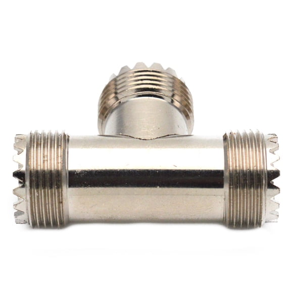 TAPDRA Brass 3-Way RF Coaxial Adapter Easy Combination for Enhanced Connectivity