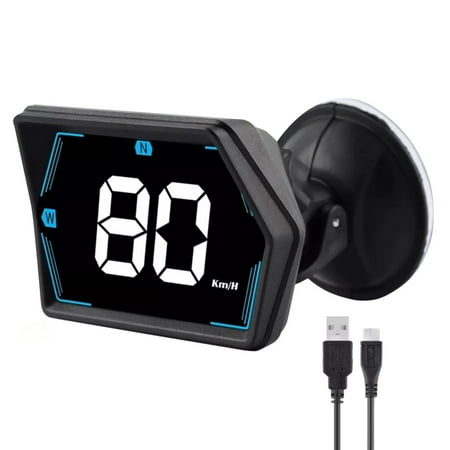 TAPDRA Car HUD GPS Speed Display for Vehicle Safety Speed Alert Navigation Real-Time Data Universal Application