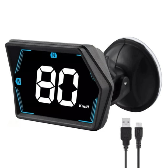 TAPDRA Car HUD GPS Speed Display for Vehicle Safety Speed Alert Navigation Real-Time Data Universal Application