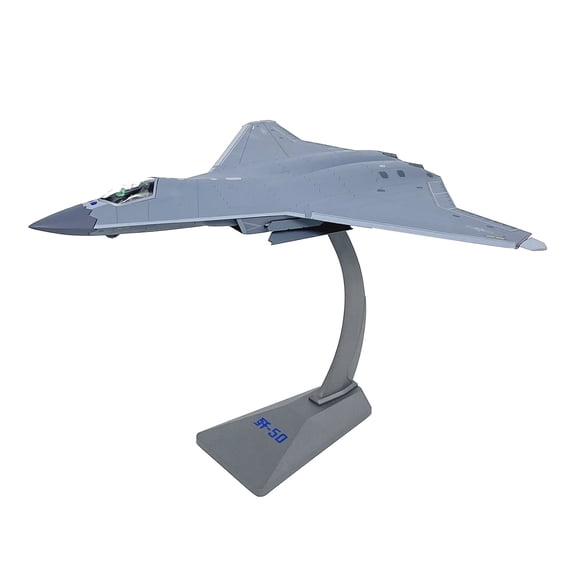 TAPDRA China Shenyang Aircraft J 50 Fighter Model 1/144 Scale High Simulation Alloy Plastic Detailed Restoration Display Stand Decor
