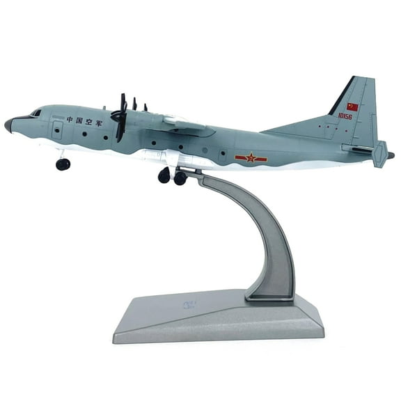 TAPDRA Chinese Y-9 Military Transport Aircraft Model for Display 1:200 Scale Ornament for Aviation Collectors