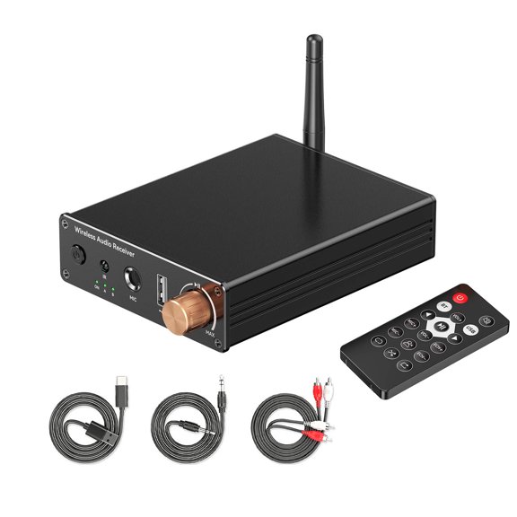 TAPDRA Compact Audio Receiver Rca Aux Usb Interface For Desktop Speaker Amplifier Car Audio Home Theater System