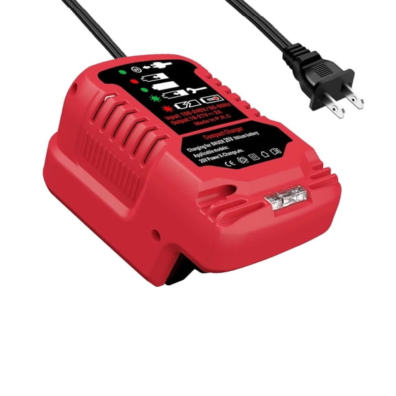 TAPDRA Compact Battery Charger for Bauer 20V Max Hypermax Lithium Ion Batteries Replace 1702C-B Portable Lightweight 100-240V Input