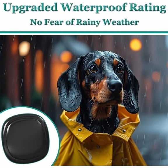 TAPDRA Compact GPS Tracker For Car Elderly Children Pets Waterproof Magnetic APP Control SOS Alarm Location History ABS Black