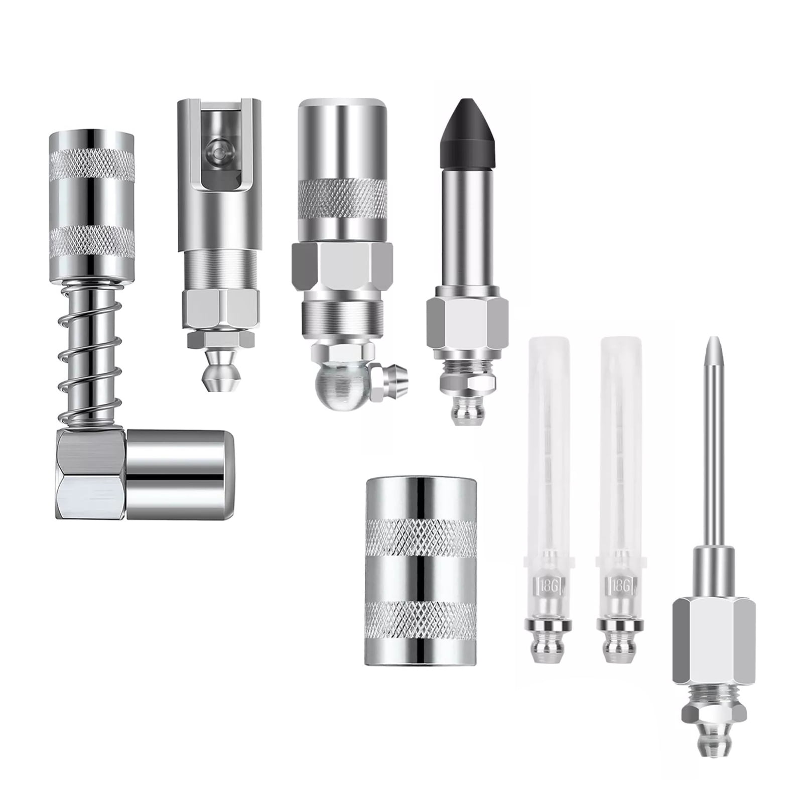 TAPDRA Comprehensive Grease Fitting Kit for Metal Lubrication, Sturdy Steel, Ideal for Narrow Spaces