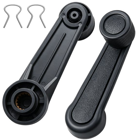 TAPDRA Copper Spline Core Window Crank Handle Anti Slip Grip Zone For Manual Crank Window Vehicle Interior Replacement Parts
