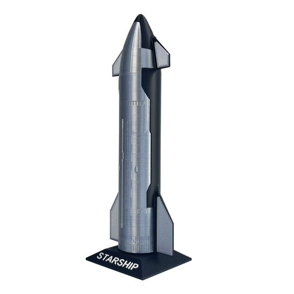 TAPDRA Decorative for SpaceX Starship S24 Model Rocket for Desk Quality PC & Metal Construction for Collection