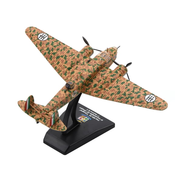 TAPDRA Die Cast Alloy Fiat BR.20 Cicogna Bomber Model for Italian Air Force Collection Decoration 1:144 Scale