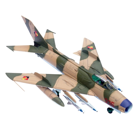 TAPDRA Die Cast East German Air Force MIG 19PM Fighter Model for Desk Showcase and Shelf Decoration
