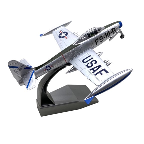 TAPDRA Diecast F-84 Thunderjet Aircraft Model 1:72 Scale High Detail Structure For Aviation Hobby Home Showcase Shelf Decoration