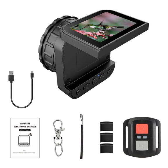 TAPDRA Digital Electronic Eyepiece 2.8 Inch IPS Screen Low Light Compensation For Telescope Microscope Binoculars Use
