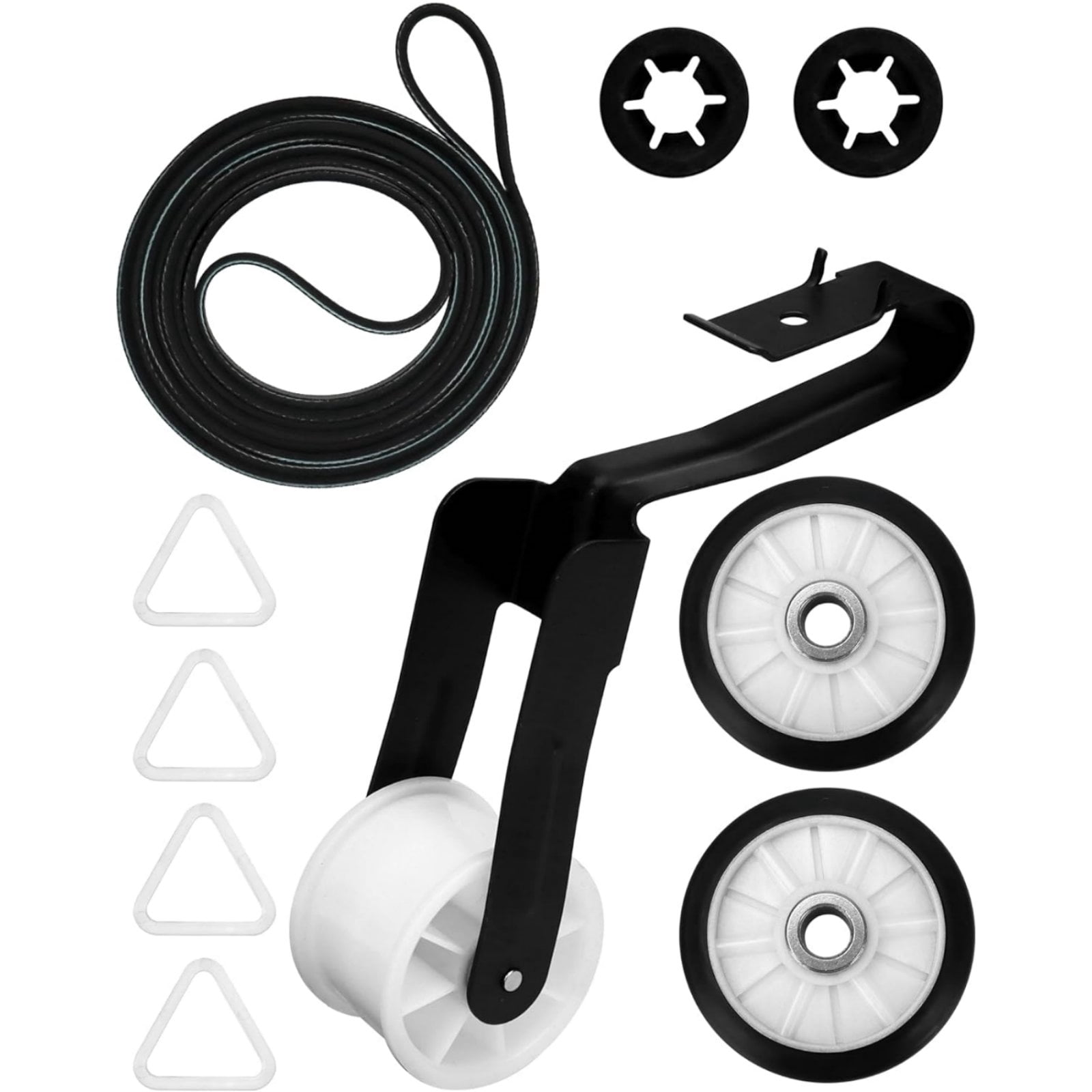TAPDRA Dryer Drum Repair Kit for Clothes Drying Belt Rollers and Pulley Replacement for Fast Repair for Kenmore