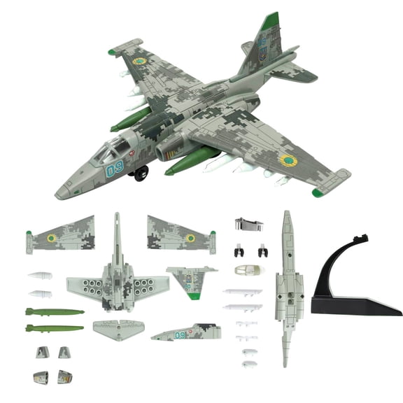 TAPDRA Durable Non-Fading ABS SU-25 Aircraft Model Precision Prototype Restoration For Military Collector Indoor Display Accessories