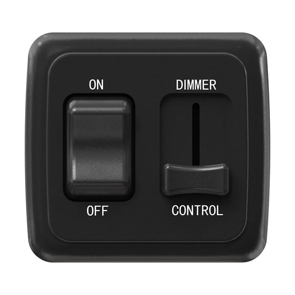 TAPDRA Durable Plastic Composite LED Toggle Dimmer Switch 12V DC 60 Watts For RV Boat Bus Travel Trailer Off Grid Lighting Accessory
