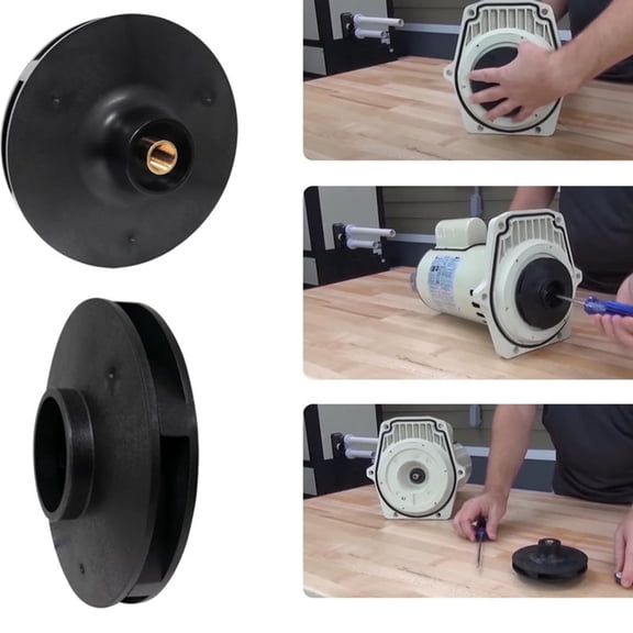 TAPDRA Durable Plastic Pump Impeller 073129 Simple Replacement Design For WF-6 WFE-28 Pool Pump System Service